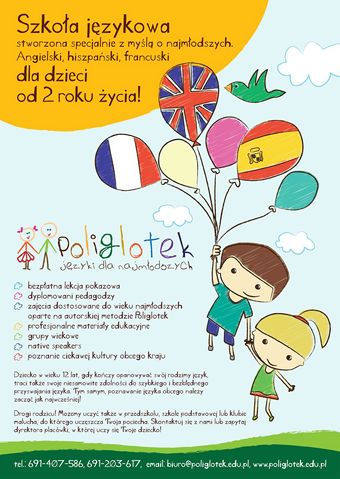 poliglotek angielski dla dzieci hiszpański dla dzieci